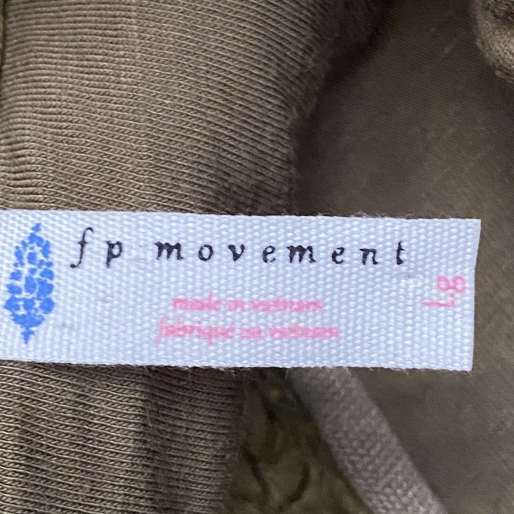 Free People Movement Women's Army Green Nantucket Fleece Plush Relaxed Slouchy L - Picture 11 of 13